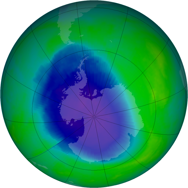 Ozone Map 1990-11-02